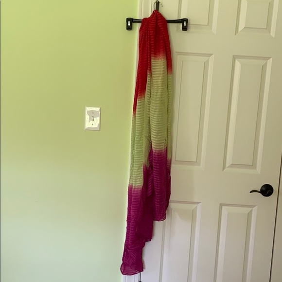 NWOT chiffon multicolored scarf - Picture 1 of 2